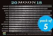 2018 Moon Calendar Card (5-Pack): Lunar Phases, Eclipses, and More!