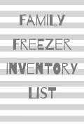 Family Freezer Inventory List: 100 pages to keep track of the refrigerator's items: Make grocery shopping easier