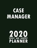 Case Manager 2020 Weekly and Monthly Planner: 2020 Planner Monthly Weekly inspirational quotes To do list to Jot Down Work Personal Office Stuffs Keep