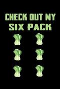 Check Out My Six Pack: Funny Food Meal Planner 120 pages 6x9