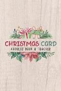 Christmas Card Address Book & Tracker: Watercolor Holiday Hanukkah Address Book - Track Six Years of Sending and Receiving Christmas Cards