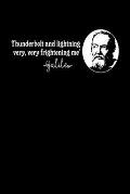 Notebook: Galileo Quote Thunderbolt Lightning Nerd Gift 120 Pages, 6X9 Inches, Graph Paper