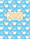 2020 Planner Weekly & Monthly 8.5x11 Inch: Pretty Owl One Year Weekly and Monthly Planner + Calendar Views