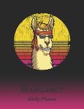 Margaret: Llama Daily Planner - Custom Letter M First Name Personal 1 Year (2020 - 2021) Planning Agenda - January 20 - December