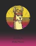 Zora: Llama Daily Planner - Custom Letter Z First Name Personal 1 Year (2020 - 2021) Planning Agenda - January 20 - December