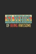 51 Years Of Being Awesome: Dotted Bullet Notebook - Awesome Birthday Gift Idea