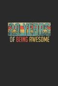 29 Years Of Being Awesome: Graph Paper Notebook - Awesome Birthday Gift Idea