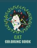 Cat Coloring Book: Cat Gifts for Toddlers, Kids 4-8, Girls 8-12 or Adult Relaxation Cute Stress Relief Animal Birthday Coloring Book Made