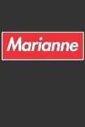 Marianne: Marianne Planner Calendar Notebook Journal, Personal Named Firstname Or Surname For Someone Called Marianne For Christ