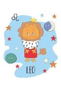 Leo: Leo Gifts - Undated Daily Planner - Funny Zodiac Planner Featuring a Leo Cat - Great August Birthday Gift