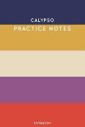 Calypso Practice Notes: Cute Stripped Autumn Themed Dancing Notebook for Serious Dance Lovers - 6x9 100 Pages Journal