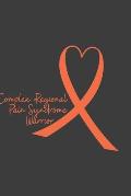 Writing About My Health Journey with Complex Regional Pain Syndrome: College Ruled Notebook (Heart Orange Awareness Ribbon Cover)