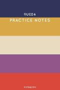 Rueda Practice Notes: Cute Stripped Autumn Themed Dancing Notebook for Serious Dance Lovers - 6x9 100 Pages Journal