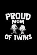 Proud mom of twins: 6x9 TWINS - dotgrid - dot grid paper - notebook - notes