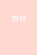 2019: ENE - DIC Agenda Semanal 152 x 229 mm 1 Semana en 2 P?ginas 52 Semanas Planificador y Calendario Pink