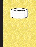 Classic Composition Notebook: (8.5x11) Wide Ruled Lined Paper Notebook Journal (Yellow) (Notebook for Kids, Teens, Students, Adults) Back to School an