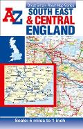 South East & Central England A-Z Road Map