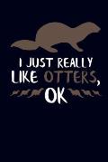 I Just Really Like Otters, Ok: Otter Journal Notebook