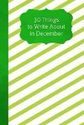 30 Things To Write About In December