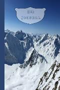 Ski Journal: The Journaling Notebook for Logging Ski Adventures and Winter Sport Activities - Snowy Mountains