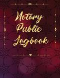 Notary Public Logbook: Notary Book Journal