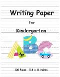 Writing Paper For Kindergarten: Handwriting Printing Practice Writing Paper for Kids