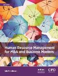 Human Resource Management for MBA and Business Masters