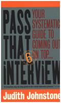 Pass That Interview, 6th Edition