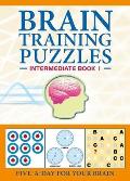 Brain Training Puzzles: Intermediate Book 1