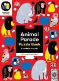 Animal Parade Puzzle Book with a 6 Piece Floor Puzzle