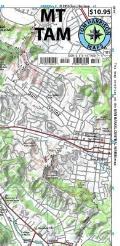 Mt. Tamalpais Trail Map-: Tom Harrison Maps