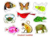 Charley Harper Classic Wooden Peg Puzzle