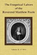 The Exegetical Labors of the Reverend Matthew Poole: Volume 78: 1-2 Peter