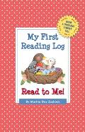My First Reading Log: Read to Me!
