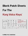 Blank Patch Sheets for the Korg Volca Keys: Unofficial and Unauthorized
