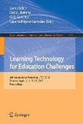 Learning Technology for Education Challenges: 8th International Workshop, Ltec 2019, Zamora, Spain, July 15-18, 2019, Proceedings