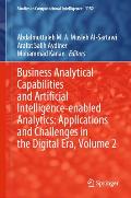 Business Analytical Capabilities and Artificial Intelligence-Enabled Analytics: Applications and Challenges in the Digital Era, Volume 2