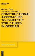 Constructional Approaches to Syntactic Structures in German