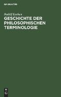 Geschichte Der Philosophischen Terminologie: Im Umriss Dargestellt