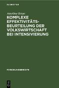 Komplexe Effektivit?tsbeurteilung Der Volkswirtschaft Bei Intensivierung