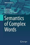 Semantics of Complex Words