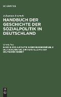 Sozialpolitik in Der Bundesrepublik Deutschland Bis Zur Herstellung Der Deutschen Einheit