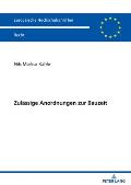Zul?ssige Anordnungen zur Bauzeit