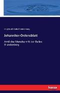 Johanniter-Ordensblatt: Amtliche Monatschrift der Balley Brandenburg