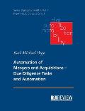 Automation of Mergers and Acquisitions: Due Diligence Tasks and Automation