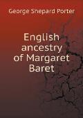 English ancestry of Margaret Baret