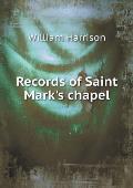 Records of Saint Mark's chapel