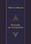 Remarks on vaccination