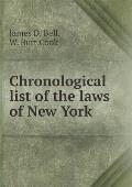 Chronological list of the laws of New York