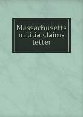Massachusetts militia claims letter